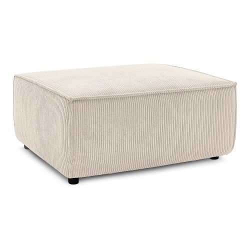 Bézs kordbársony puff Nihad – Bobochic Paris