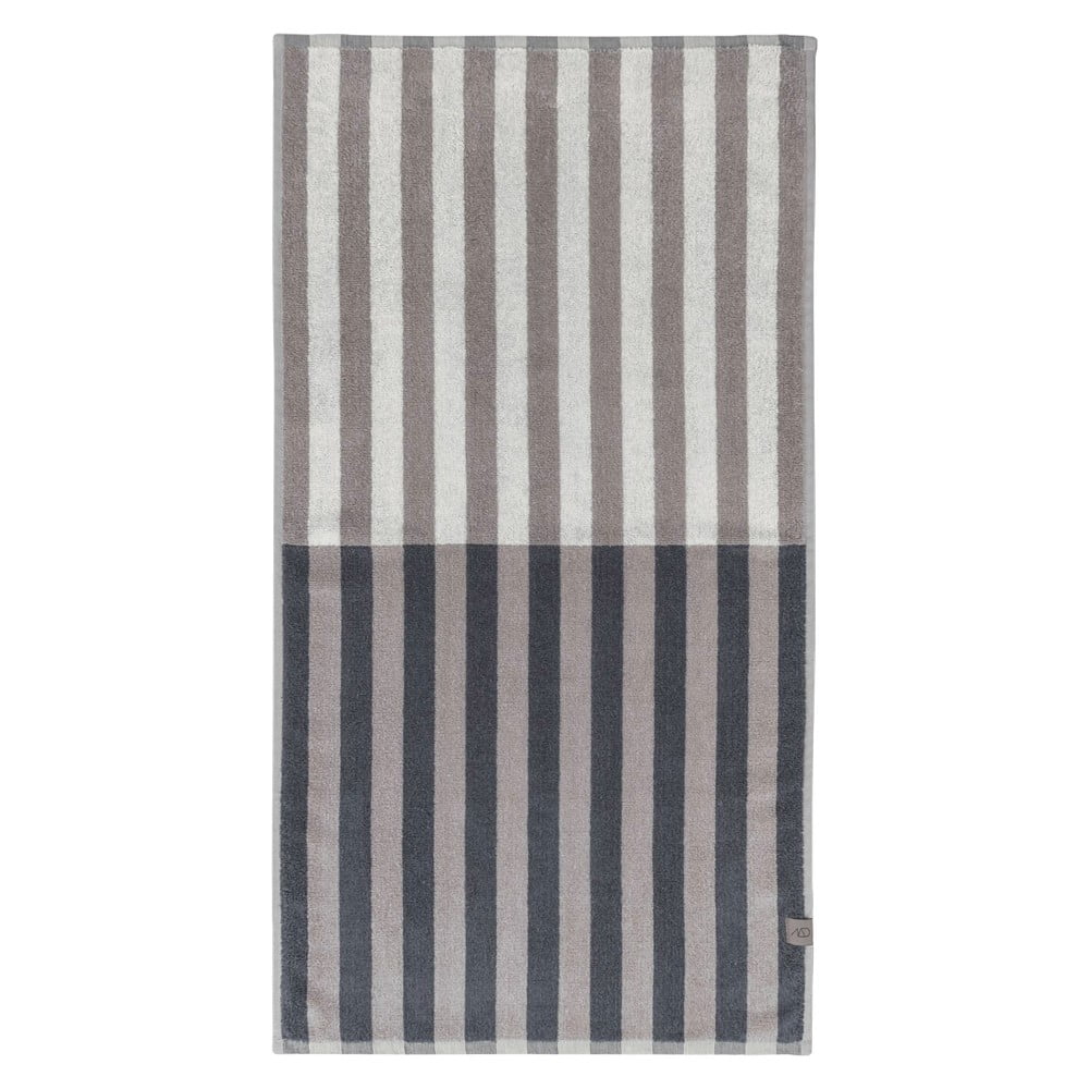 Kék-szürke organikus pamut törölköző 50x90 cm Disorder – Mette Ditmer Denmark